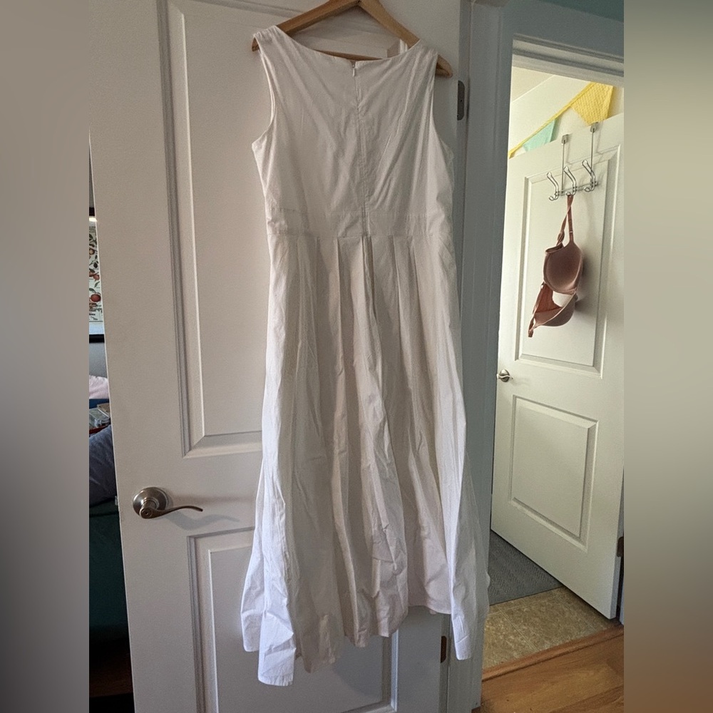 NWOT Casual White Sleeveless Dress - Cotton bride - Picture 4 of 7